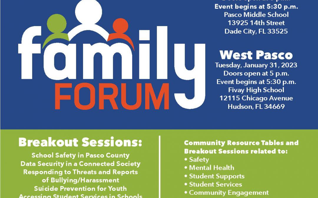 Superintdent’s Family Forum