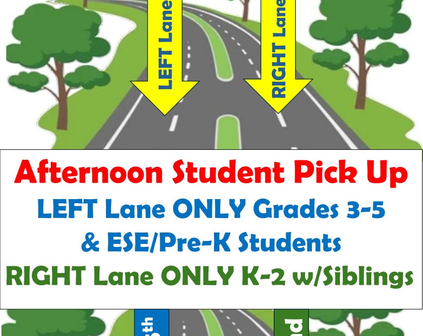 New Procedures for Car Pickup-2nd Grade!!